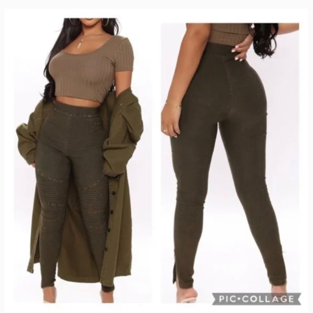 Fashion Nova High-waisted Moto leggings
